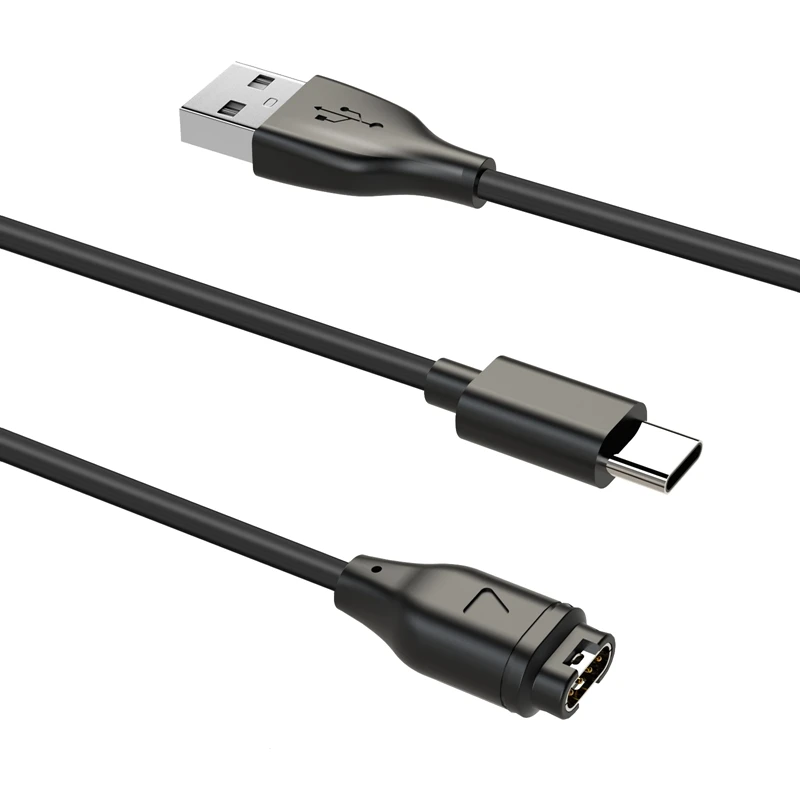 USB кабел за зареждане на мобилен телефон, Кабел за зареждане аксесоари за Garmin Fenix 5X5S 6 6X7S, зарядно устройство Vivosport