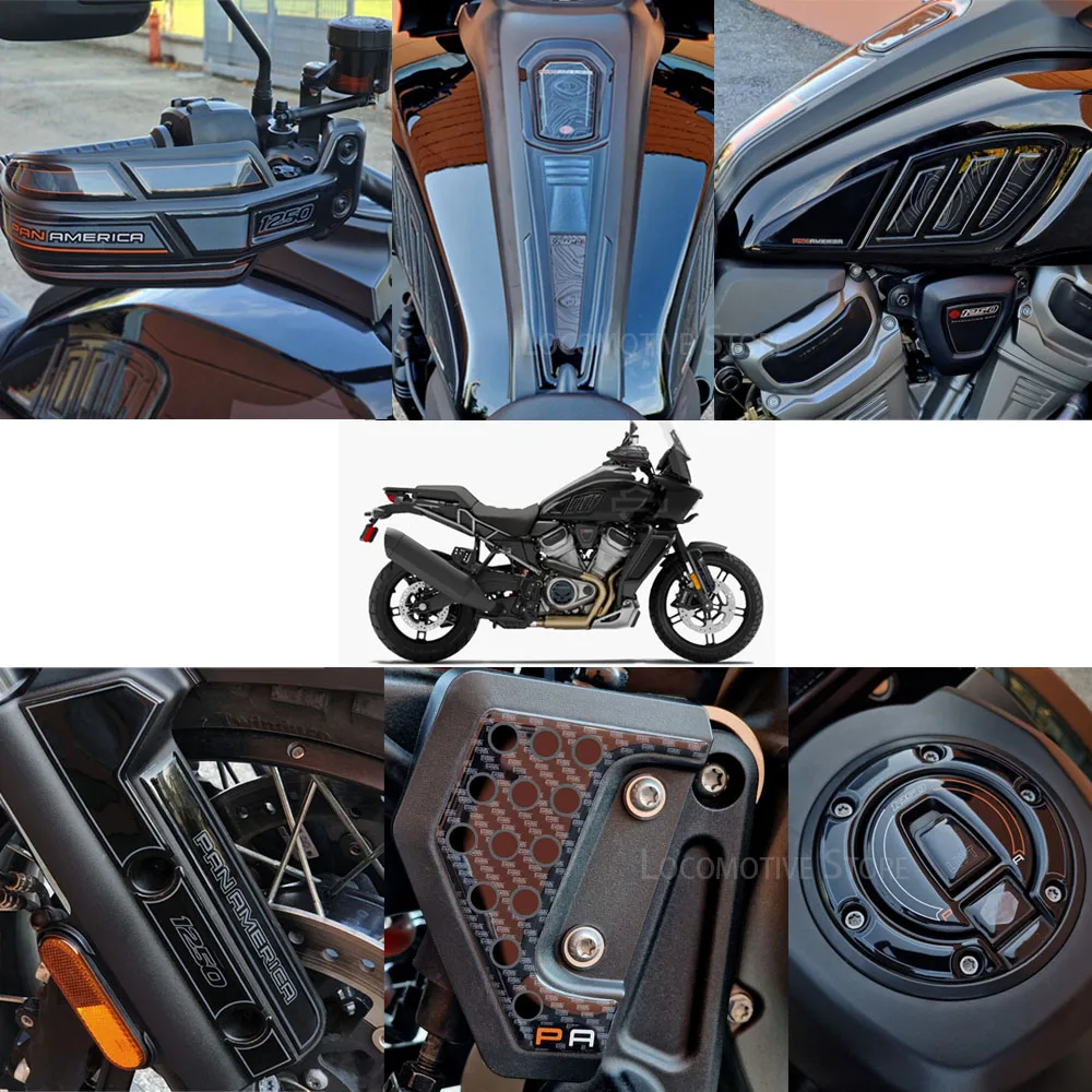За Pan America 1250 PanAmerica 1250 Special 2020-2023 Harley Davidson 3D Гел Стикер От Епоксидна Смола Комплект за Защита на Резервоара