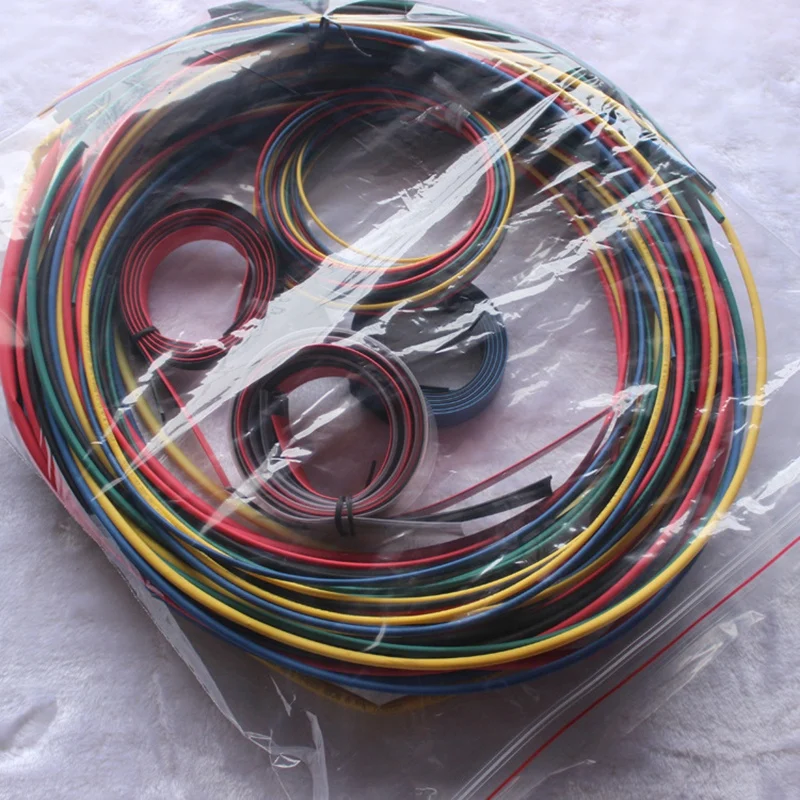 2X55 М/ комплект Свиване на слушалка 11 размери Цветна тръба с кабел кабелен 6 цвята