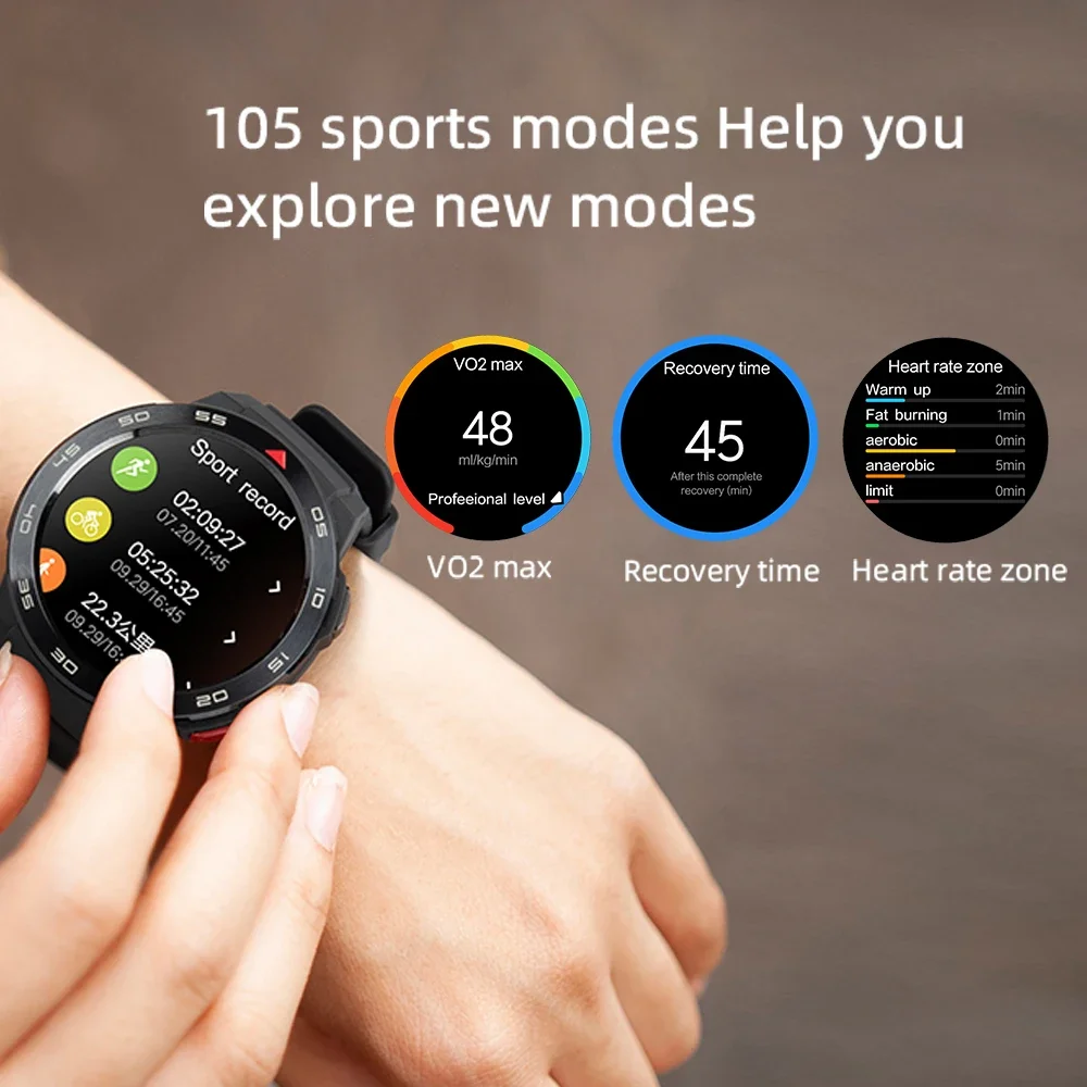 Глобалната версия на умни часа Mibro GS Pro с GPS позициониране Батерия с капацитет 460 ма Стомана корпус AMOLED HD Екран 105 режима на Спортни умен часовник