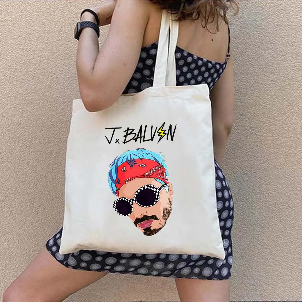 Парусиновая чанта-тоут Bad Бъни с цветен модел Benito Lunay, памучни торбички за пазаруване през рамо, музикален албум UN VERANO SIN TI, плажни чанти за пазаруване