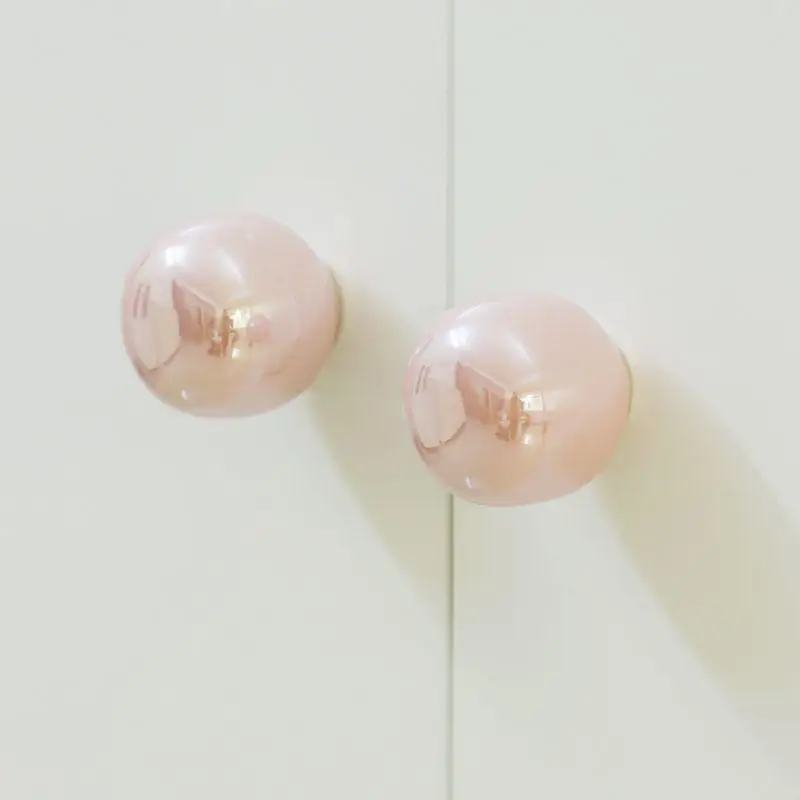 1БР 2023 Нов Френски стил Креативна Дръжка във формата на перли Бонбони Модерна Лекота Чекмеджето на шкафа за дрехи Декоративна дръжка