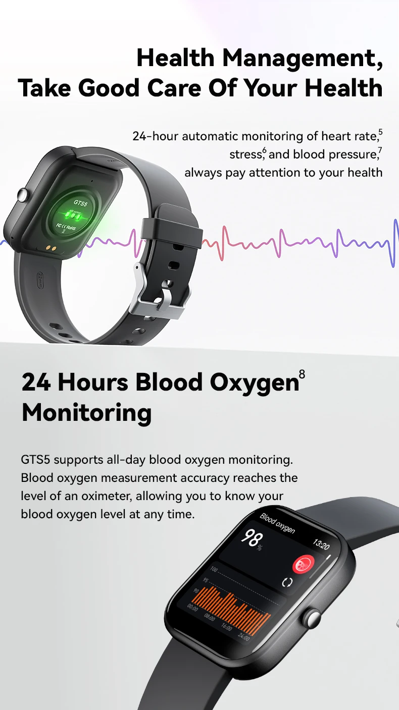 за Xiaomi Mix Fold 3 Redmi K70 Pro Note 13 Pro, спортни умни часовници, наблюдение на сърдечната честота, измерване на кръвното налягане, засилване на умни часовници