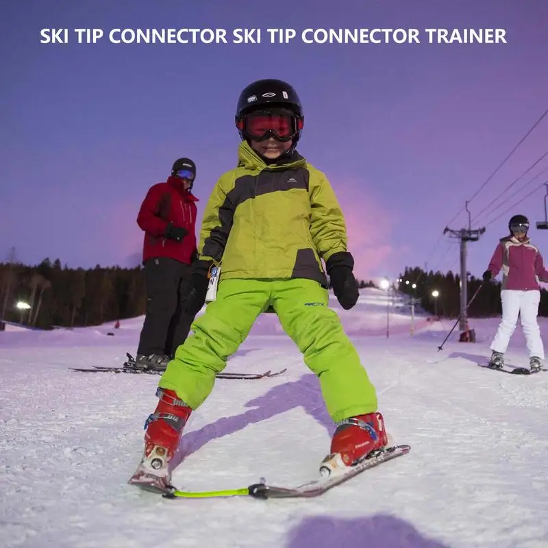 2 елемента Съединител за ски накрайници от неръждаема стомана Зимни Детски и за възрастни Средство за тренировка на ски, Аксесоари за ски и сноуборд на открито